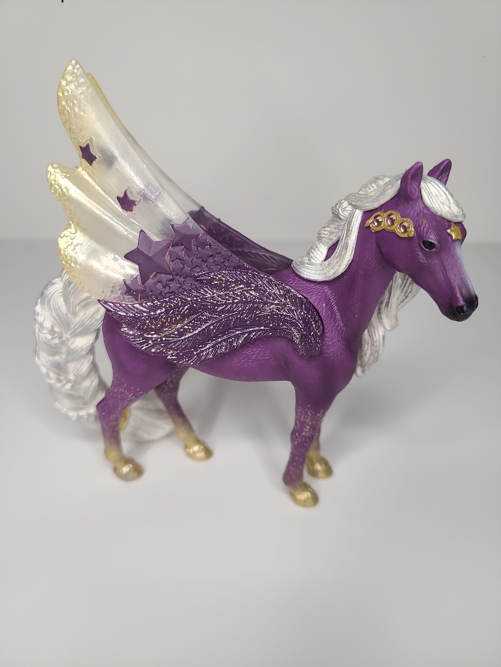 Schleich Bayala Star Pegasus Mare 70579 Purple Fantasy Horse Retired 5"